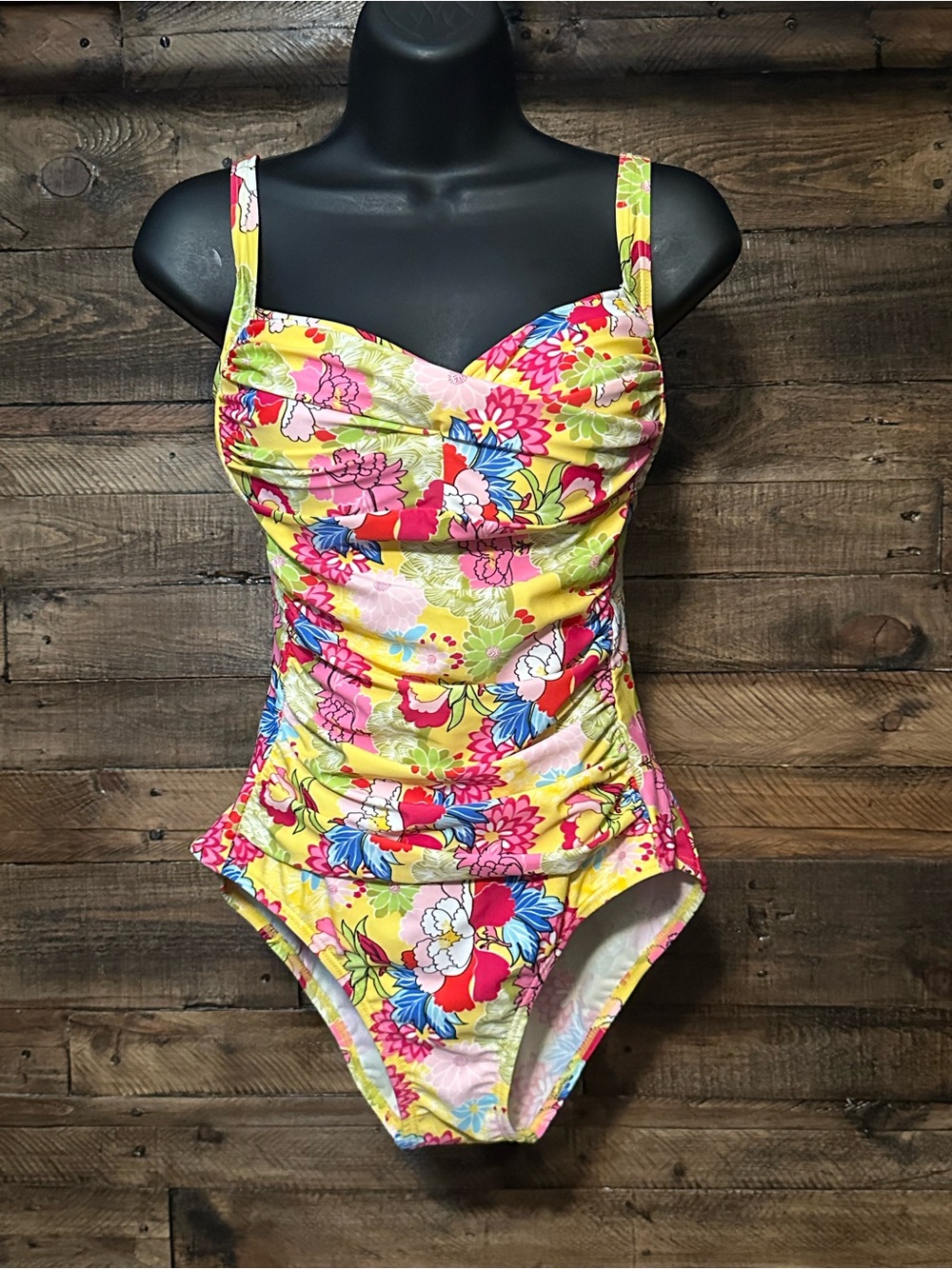 Emerald Bay Fresh Picks Ruched One-Piece Swimsuit